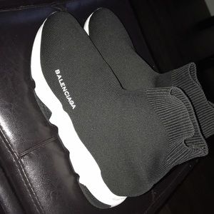 Balenciaga Black Speed Knit Sock Sneakers